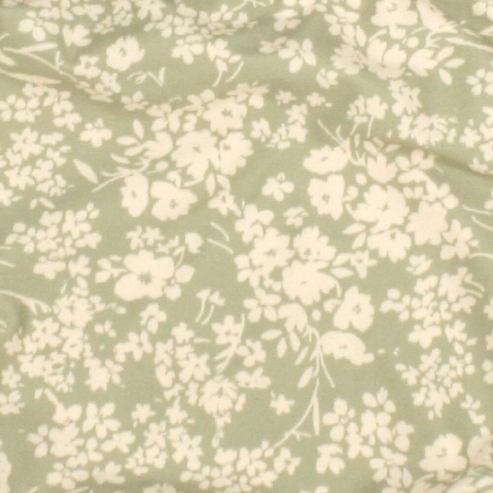 LC LAUREN CONRAD Swim Suit Floral Swimsuit Green Cream Coquette Girl X-Large - Picture 7 of 16